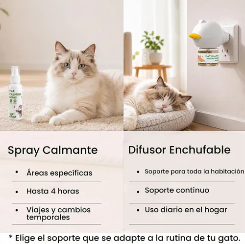 Vista 7 de Spray de feromonas calmante para gatos, para viajes, paseos en coche