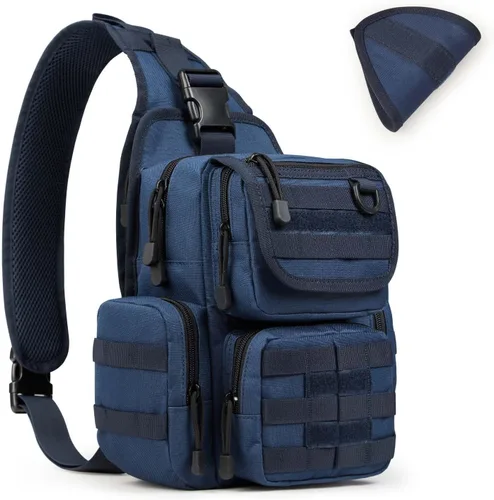 Vista 11 de G4Free - Mochila táctica de eslinga EDC con funda de pistola ajustable, mochila de hombro con rango de asalto 600D Polyester, 10.6*5.9*8.6 Inches