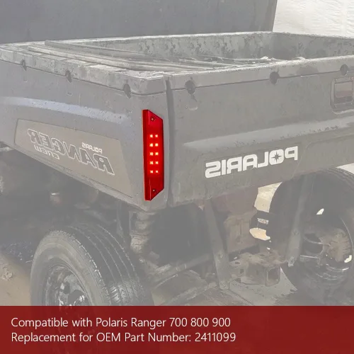 Vista 3 de Ranger - Luz trasera compatible con Polaris Ranger 500 700 800 900 2009-2016, repuesto OEM 2411099 (2411099 rojo)