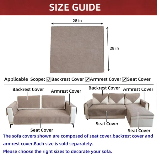 Vista 3 de Funda de sofá para sillón, fundas de sofá antideslizantes para perros, funda lavable para sillón, protector de sofá, funda para respaldo, funda