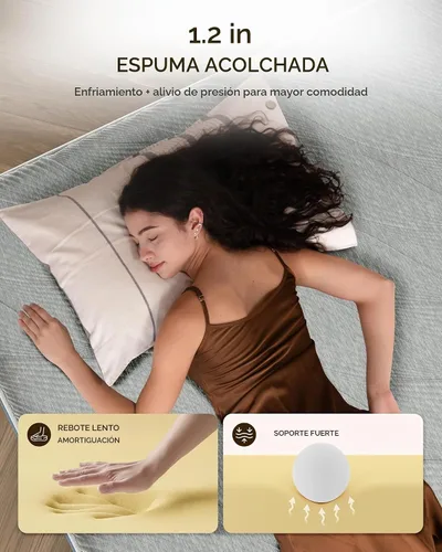 Vista 4 de Cama de aire de inflado rápido, cama inflable silenciosa y cómoda para invitados del hogar, campamento, viajes, colchón de aire de lujo de 20 Gris