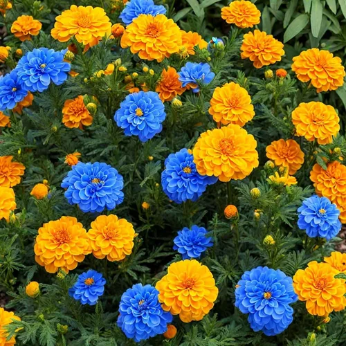 Vista 3 de Más de 1500 semillas mixtas de caléndula para plantar, semillas de caléndula africana, caléndula francesa, sin OMG, flor de jardín para plantar