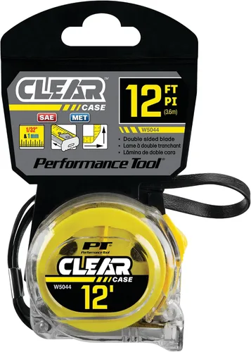 Vista 7 de Performance Tool W5044 - Cinta métrica transparente de 12 x 5/8 pulgadas