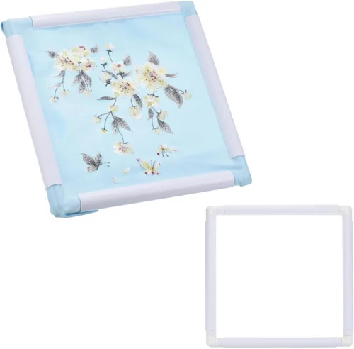 Vista 14 de PATIKIL Aros de bordado, marco universal de aro para bordar, reutilizable, cuadrado, rectangular, de plástico, para manualidades, costura