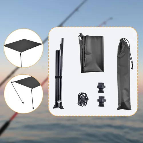 Vista 5 de Yiju Silla de camping, ligera, ajustable, portátil, plegable, para accesorios de pesca, picnic al aire libre