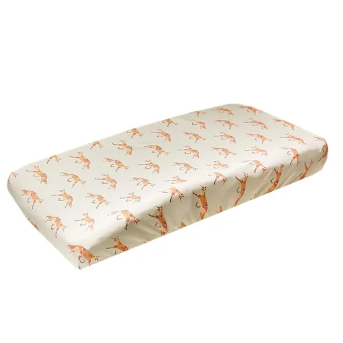 Vista 35 de Copper Pearl Funda de punto prémium para cambiador: suave, elegante y universal para todos los cambiadores de pañales estándar, fundas de cambiador
