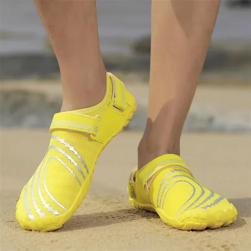 Vista 8 de Zapatos acuáticos transpirables de secado rápido para mujer y hombre, calcetines acuáticos suaves para senderismo, natación, playa, surf, yoga