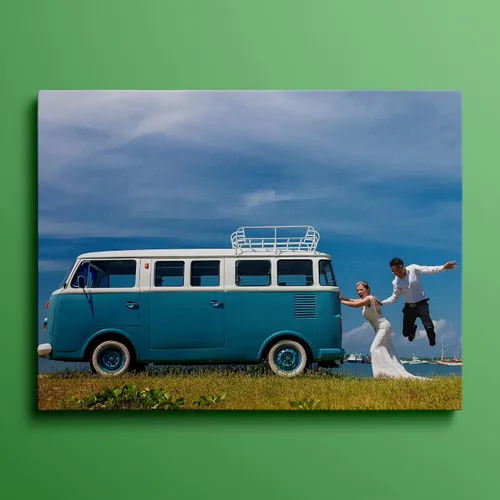 Vista 2 de Dargr Arte de pared personalizado desde tu teléfono, impresiones en lienzo personalizadas para familia, vacaciones, festivales, póster enmarcado
