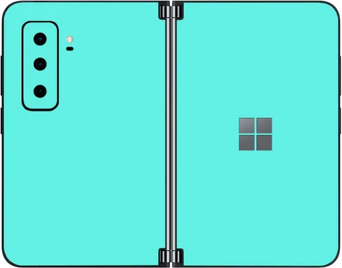 Vista 48 de SopiGuard Skin para Microsoft Surface Duo 2 2ª generación de borde a borde de paneles delanteros y traseros de vinilo (piedra de ladrillo)