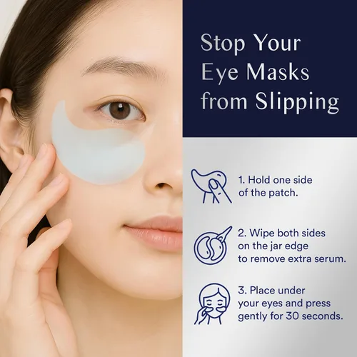 Vista 5 de Parches debajo de los ojos para ojos: 30 pares de mascarillas de gel para ojos hinchados y bolsas con colágeno de retinol - iluminador de ojos