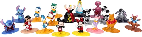 Vista 4 de Jada Toys Disney 1.65" 18-Pack Serie 1 - Figuras coleccionables de metal fundido a presión, juguetes para niños y adultos (33201)