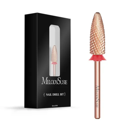 Vista 11 de MelodySusie Brocas largas para uñas con llama, brocas de tungsteno de carburo de 3/32 pulgadas, adecuadas para manicura, pedicura, cutícula, esmalte