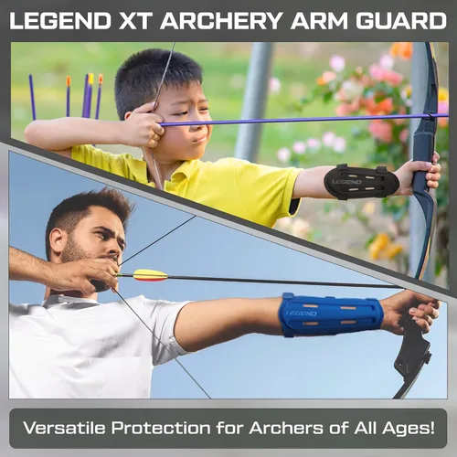 Vista 5 de Legend Armguard XT - Protector de brazo para tiro con arco - Diseño ventilado en espuma EVA termoformada - Protector de antebrazo con cobertura