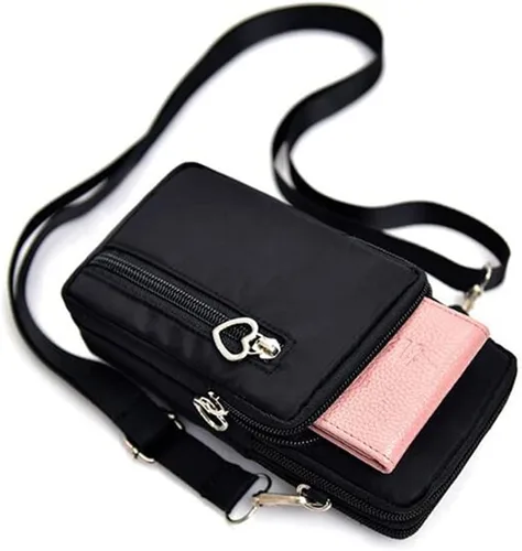Vista 4 de Funda cruzada para mujer para iPhone 12, 13 Mini, 13 Pro Max, BLU G90 Pro, G9 Pro, G91 Pro, S