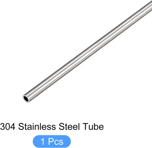Vista 5 de METALLIXITY Tubo de acero inoxidable 304 (0.079 in de diámetro x 0.012 in de profundidad x 9.843 in de largo), tubo recto - para muebles del hogar