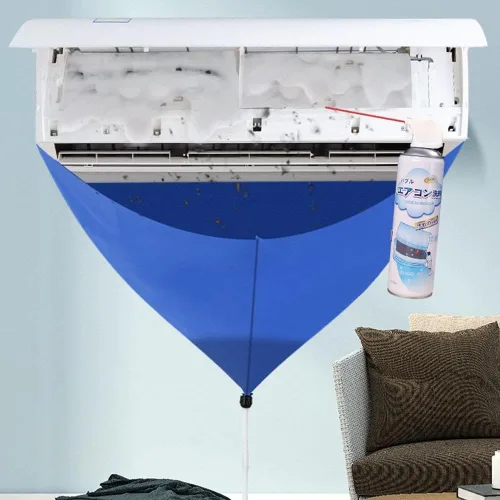 Vista 8 de gofidin Cubierta de limpieza de aire acondicionado Universal Bolsa de limpieza de aire acondicionado con tubo