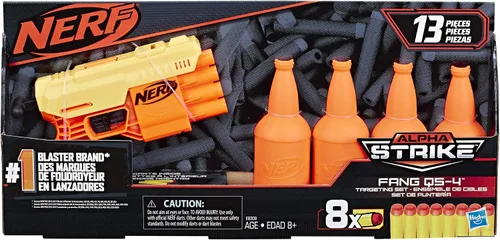 Vista 2 de Nerf Alpha Strike Fang QS-4 - Juego de 8 dardos de 13 piezas, a partir de 8 años