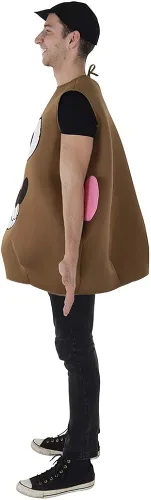 Vista 3 de r & l food dist inc. Dress Up America Mr. Potato Costume para adultos El producto viene completo con túnica y sombrero