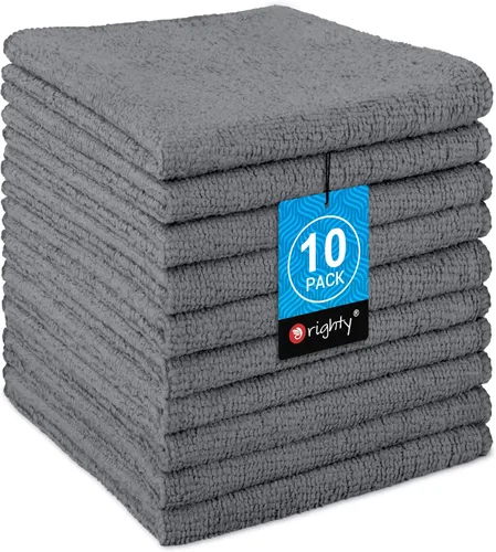 Vista 28 de Orighty Paquete de 5 toallas faciales de microfibra, altamente absorbentes y suaves al tacto, toallas de mano para baño, hotel, spa y gimnasio, 11.5