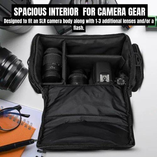 Vista 2 de Grande Digital Cámara/Video Bolsa/Funda de transporte acolchada para Nikon D750, D810, D5500, D750, D700, D3000, D3100, D3200, D3300, D5000 Cámara &