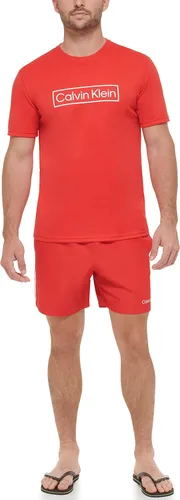 Vista 4 de Calvin Klein Manga corta ligera de secado rápido para hombre, protección UPF 40+