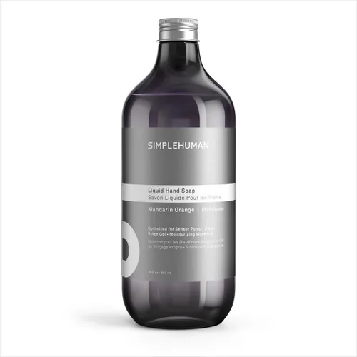 Vista 8 de simplehuman Botella de repuesto de jabón líquido de manos de pepino, 30 onzas líquidas, suave y refrescante aroma de pepino crujiente, vitamina E