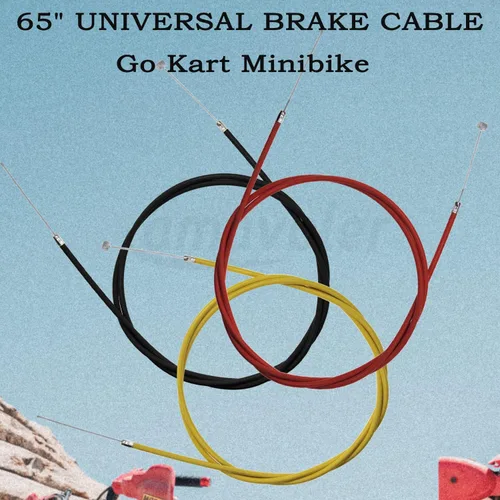 Vista 3 de Cable de freno de 65 pulgadas para la mayoría de Go Kart Yerf Dog Manco Bandit Critter 415 104B 4316 1492 Kartco Rotary 486 Azusa 2251-B Predator