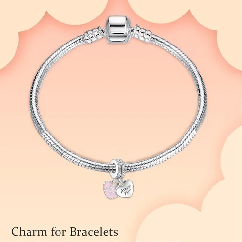 Vista 4 de NJXINJIABO 925 Sterling Silver Family Charms for Bracelets and Necklaces Love Dangle Pendants Beads Charms Jewelry Gift for Women Girls