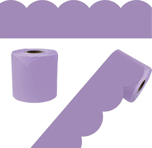 Vista 35 de Carson Dellosa - Rollo de borde para decoración de aula, 65 pies Rojo Berry