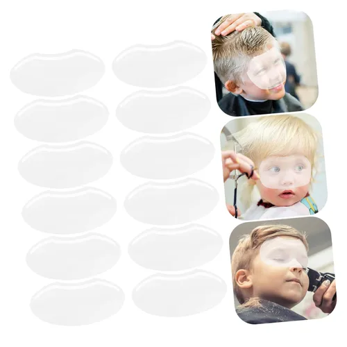 Vista 7 de BESTonZON 100 cubrebocas de peluquería para exteriores, visera facial, protector de ducha para salones de peluquería, protege los ojos
