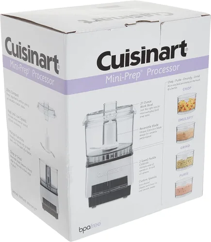 Vista 6 de Cuisinart Mini PREP - Procesador de alimentos personalizado, 2.63 tazas, color plateado