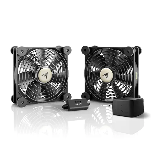 Vista 9 de AC Infinity MULTIFAN Mini, Ventilador USB Compacto de 40mm x 20mm, Certificado UL para Equipo VR, Acuario, Roku, Router, Raspberry Pi, Cosplay