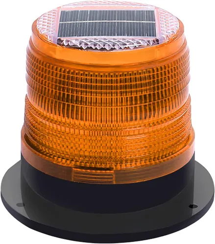 Vista 10 de Luz Estroboscópica Solar de Advertencia de Seguridad Intermitente/Luz Estroboscópica de Techo, con Base Magnética Fuerte Impermeable para 4 piezas