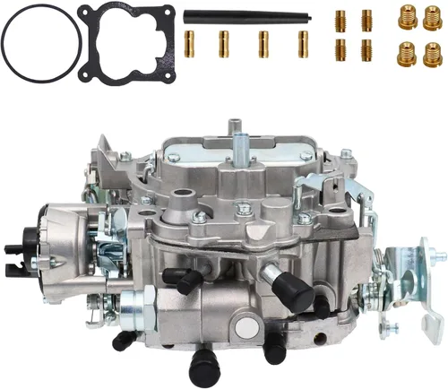 Vista 6 de Carburador de 4 barriles para Rochester Quadrajet 1904R 1906R 4MV Carb con estrangulador eléctrico para Chevy 305-350c.i 1980-1989 Motor