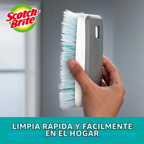 Vista 2 de Scotch-Brite - Cepillo de limpieza profunda para suelos y paredes de azulejos y puertas de ducha, 1 paquete