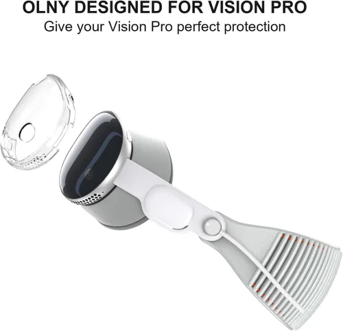 Vista 2 de for Vision Pro Case Clear Soft Protective Cover for Vision Pro VR TPU Anti-Scratch Case Shockproof Waterproof Cover for Apple Vision Pro VR Glasses