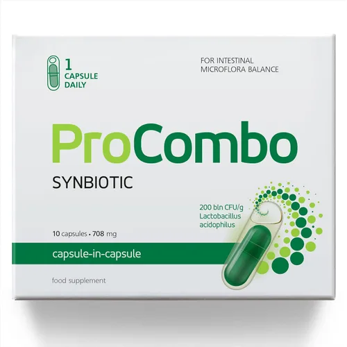 Vista 2 de ProCombo - El simbiótico inteligente con entrega dirigida de las buenas bacterias. Fórmula de cápsula doble y líquido para resultados rápidos. 1