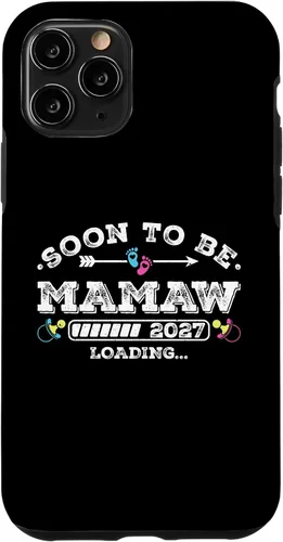 Vista 28 de Soon to Be Mamaw 2027 Loading for Pregnancy Announcement Case for iPhone XR