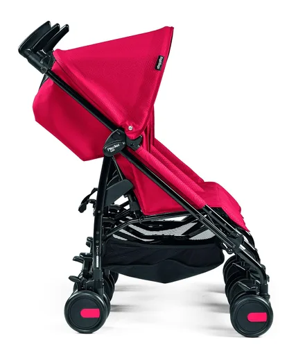 Vista 3 de Peg Perego Pliko - Cochecito de bebé pequeño, color rojo