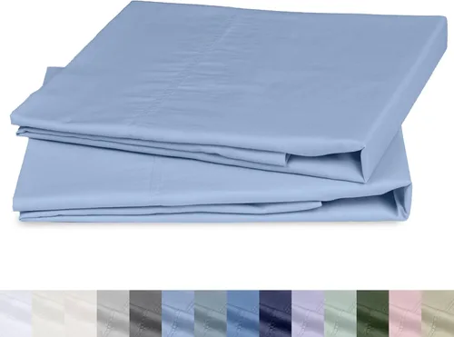 Vista 11 de California Design Den Juego de 2 fundas de almohada de 100 % algodón orgánico tamaño Queen/estándar, suaves y nítidas fundas de almohada de algodón