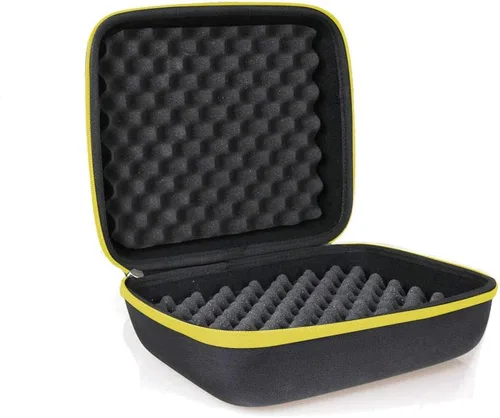 Vista 3 de Hermitshell Estuche rígido de viaje para DEWALT DCL043 20V MAX LED luz de trabajo proyector de mano (negro + cremallera amarilla)