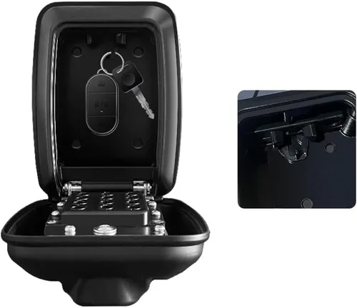 Vista 8 de RESET -G14 Caja de bloqueo de llave de 4 dígitos con combinación de 4 dígitos, caja de bloqueo de botón y carcasa protectora para exteriores