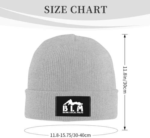 Vista 2 de TEEMAD BLM Bang Local Milfs - Gorro de punto cálido para hombre y mujer