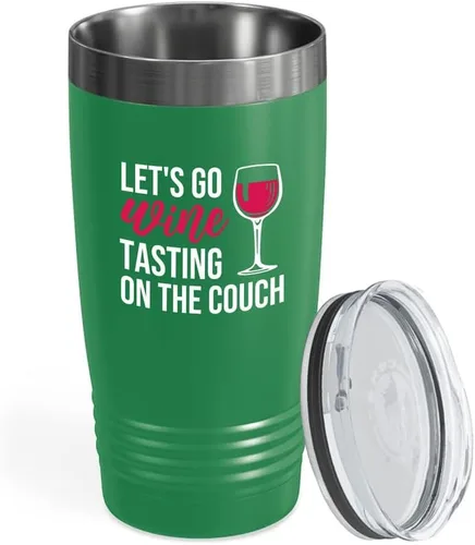Vista 21 de Vaso vikingo edición negra para amantes del vino, 20 onzas, cualquier amigo del vino es un amigo del vino, cerveza casera y vino barman amantes