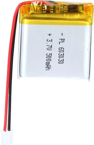 Vista 44 de Batería de 3.7V 200mAh 502025 Li-ion Li-Po recargable de iones de litio con conector de paso de 2P PH 0.079 in