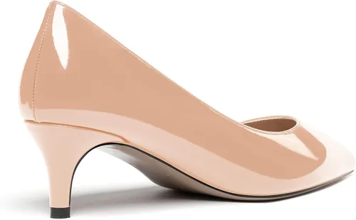 Vista 5 de WAYDERNS Zapatos de vestir para mujer, con puntera puntiaguda, de charol y tacón bajo, para negocios, oficina, trabajo, 2 pulgadas