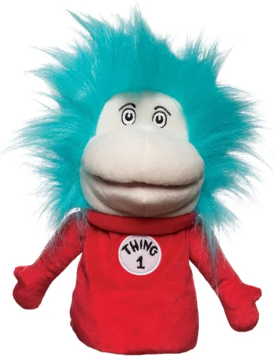 Vista 2 de Manhattan Toy Marioneta de mano Dr. Seuss Thing 1 y 2