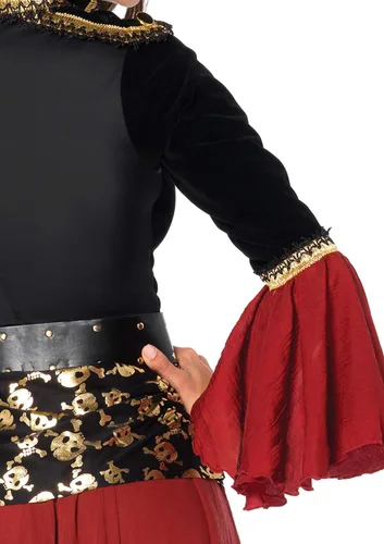 Vista 4 de Leg Avenue womens 2 Pc Cruel Seas Pirate Captain Dress Costume