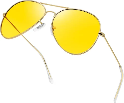 Vista 21 de KANASTAL Aviator Sunglasses Men Women Military Polarized Sunglasses UV400 Negro/Negro