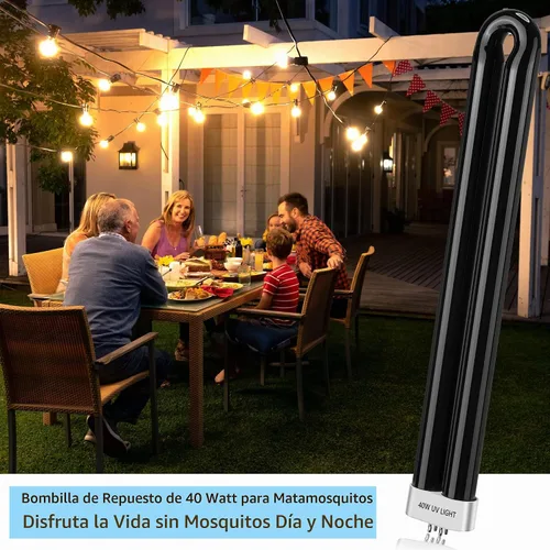 Vista 5 de 2 bombillas de repuesto para exterminador de insectos, bombilla negra de 40 W compatible con Black Flag Bug Zapper modelo BZ-40DX, BZ-40MAX